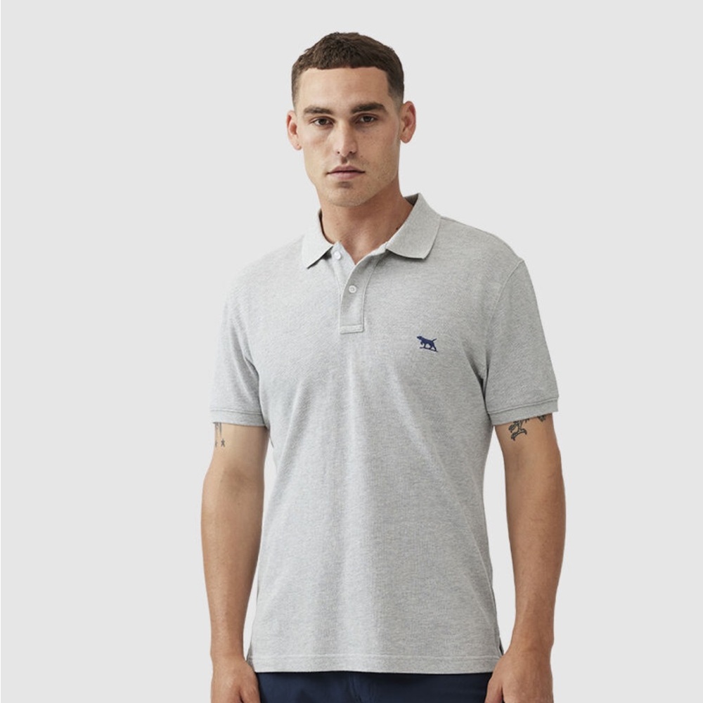 Rodd& Gunn men’s gray cotton polo shirt L L49-3
